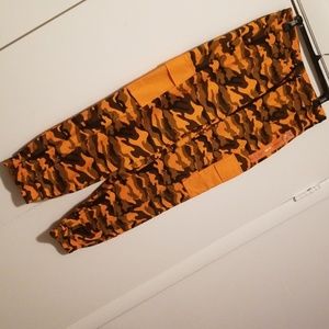 Fashion Nova Orange Cargo Pants